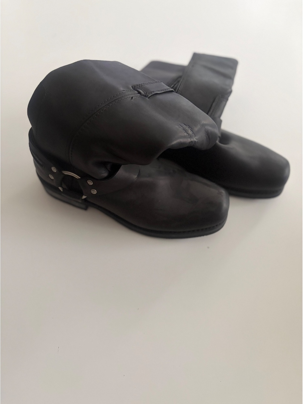 Harley-Davidson Black Waterproof Leather Biker Boots Size 9